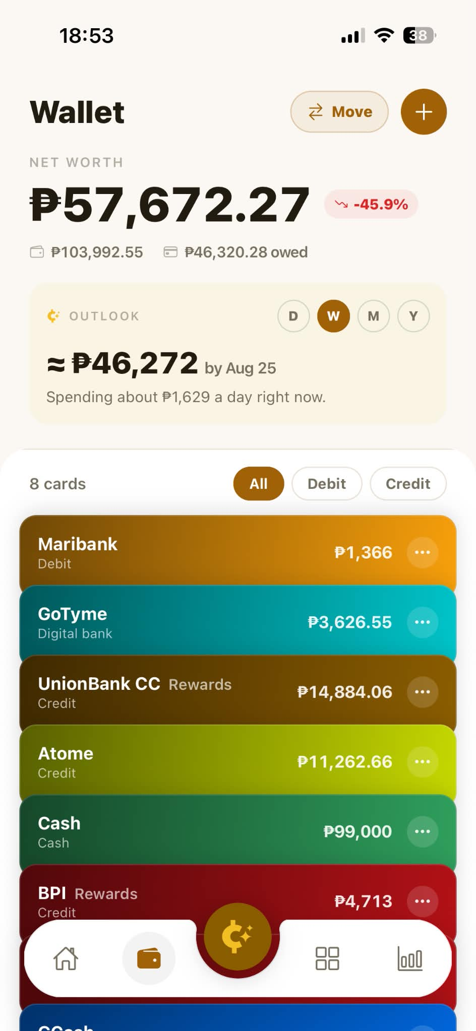 Cents AI chat screenshot